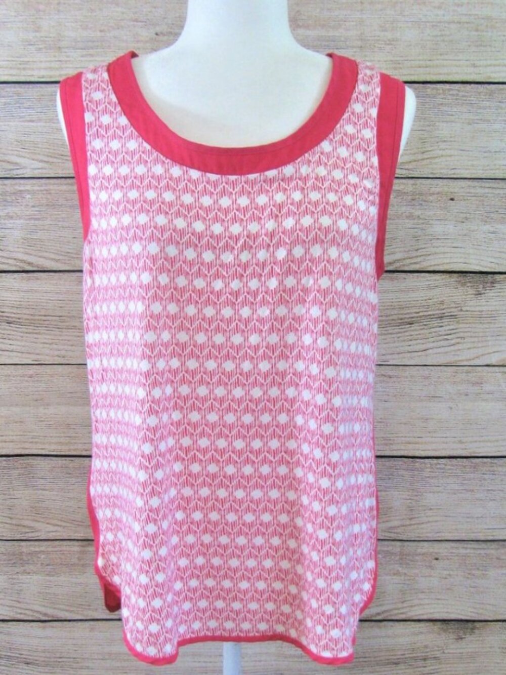 Skies are Blue | Geometric Print Sleeveless Top